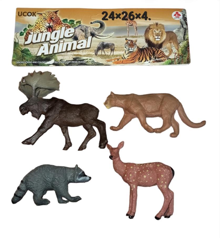 Лесные животные, в наборе 4 шт.Арт.2А249-1